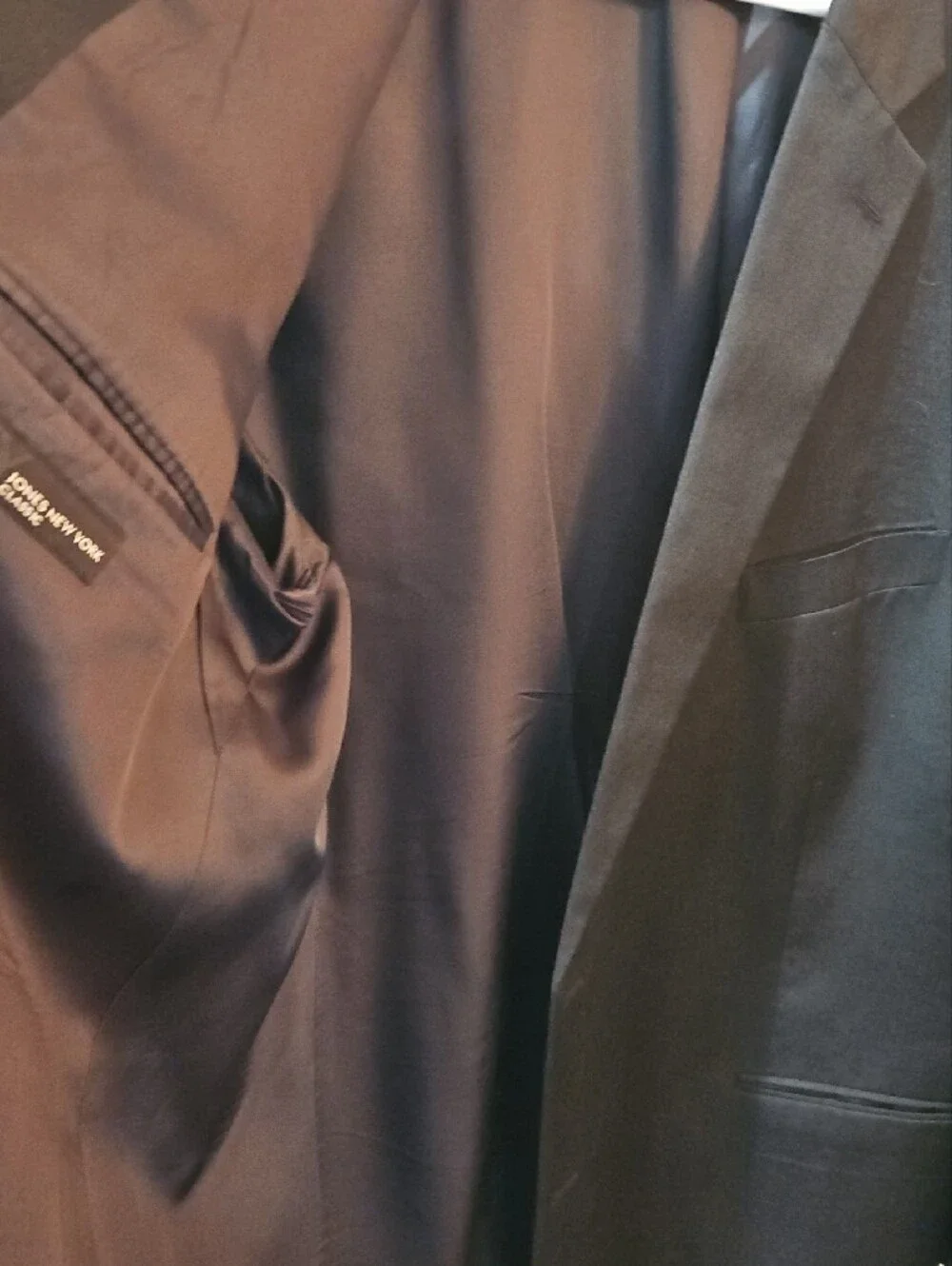 Jones New York Black Men's Single-Breasted Blazer 52r